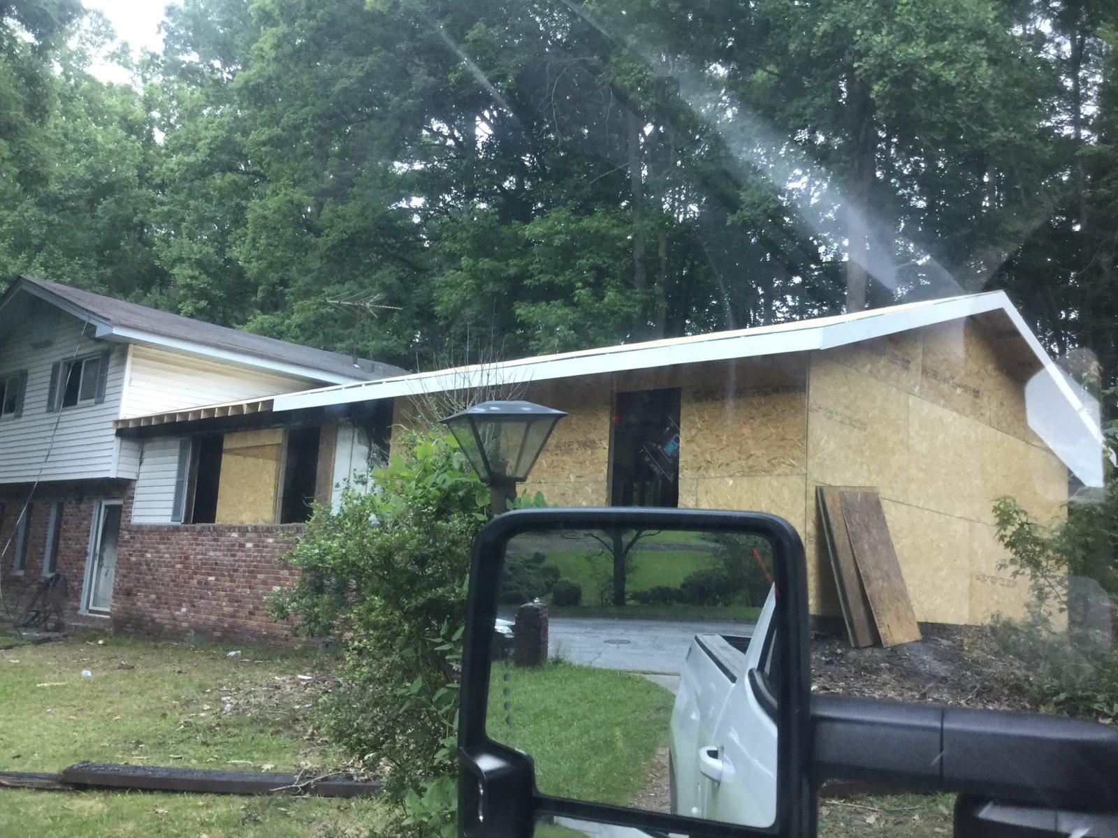 Full re-framing of a home, new walls and roof over an older structure